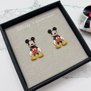 Disney x Baublebar Mickey Mouse Stud Drop Earrings with Minnie Mouse Hair Clip